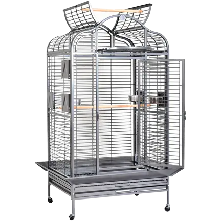 A & E Cages Majestic Open - Top Parrot Bird Cage with Multiple Practical Features