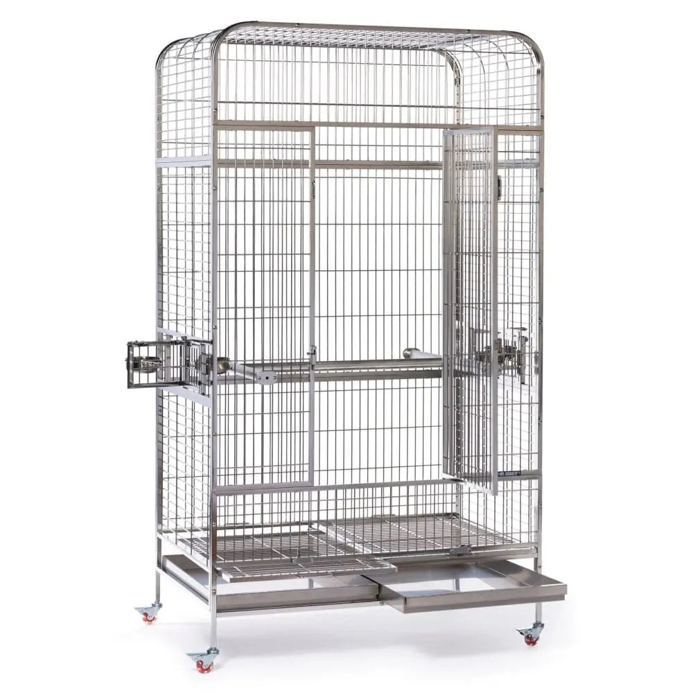 Prevue Pet Products Extra Large Imperial Stainless Steel Bird Cage - Ideal Home for Large Birds