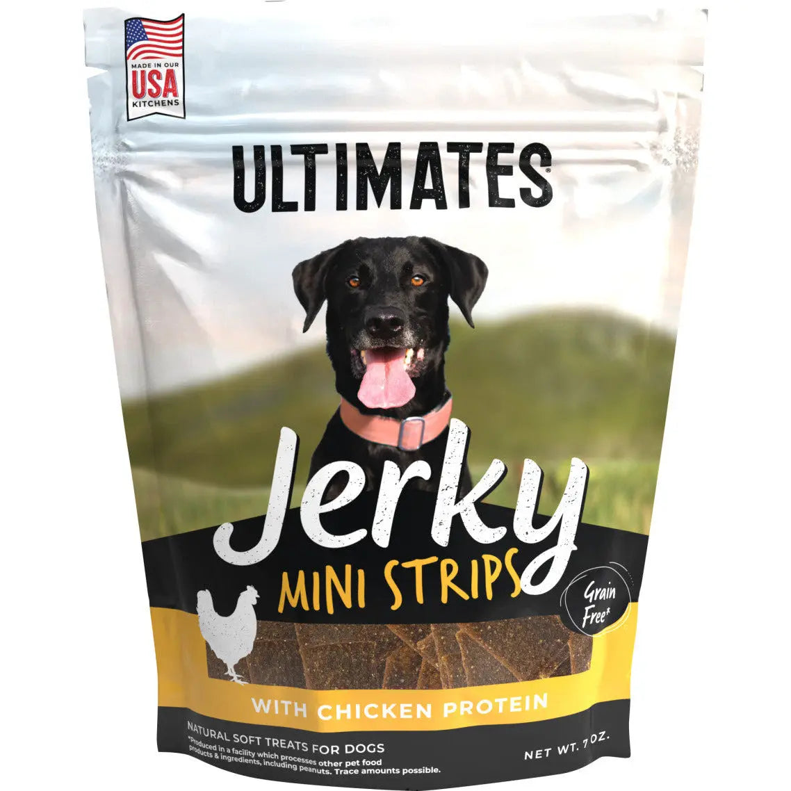 Ultimate Premium Chicken Jerky Mini Strips - Delightful Dog Treats, 7 Ounce Package