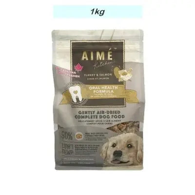 Aime Kitchen Premium Oral Health Air Dried Dog Food with Turkey and Salmon - 2.2lb Pack