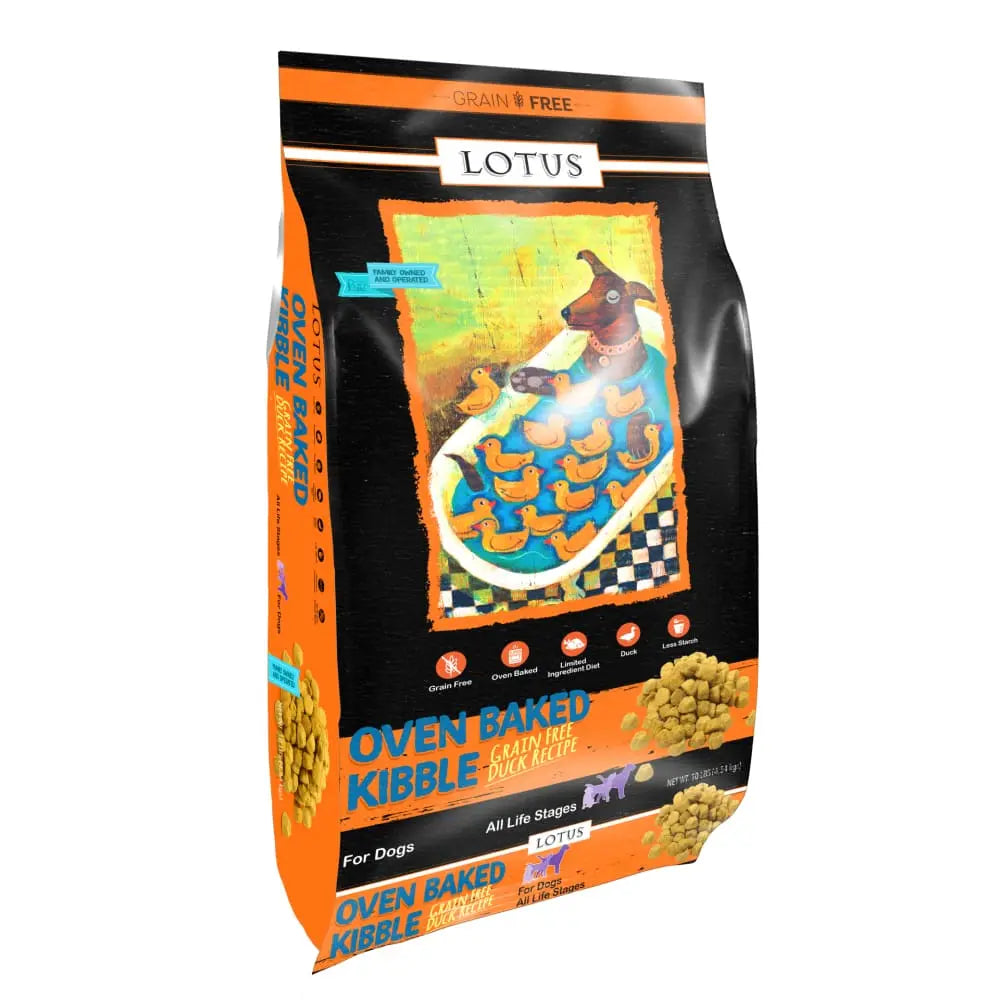 Lotus Grain-Free Oven-Baked Duck & Cassava Dry Dog Food Bites