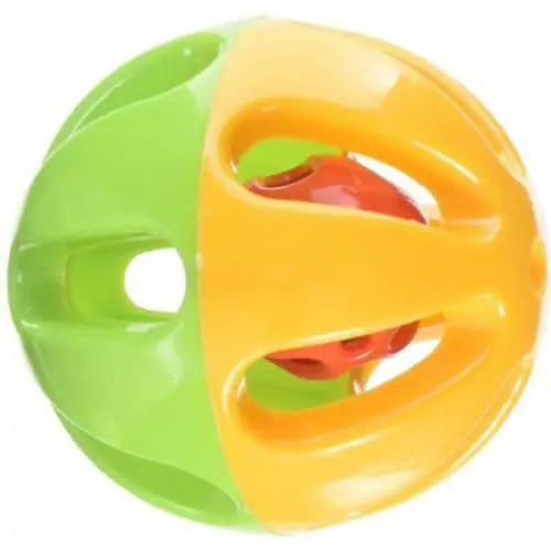 AE Cage Company Happy Beaks Large-Sized Round Rattle Bird Foot Toy with a 3-Inch Width