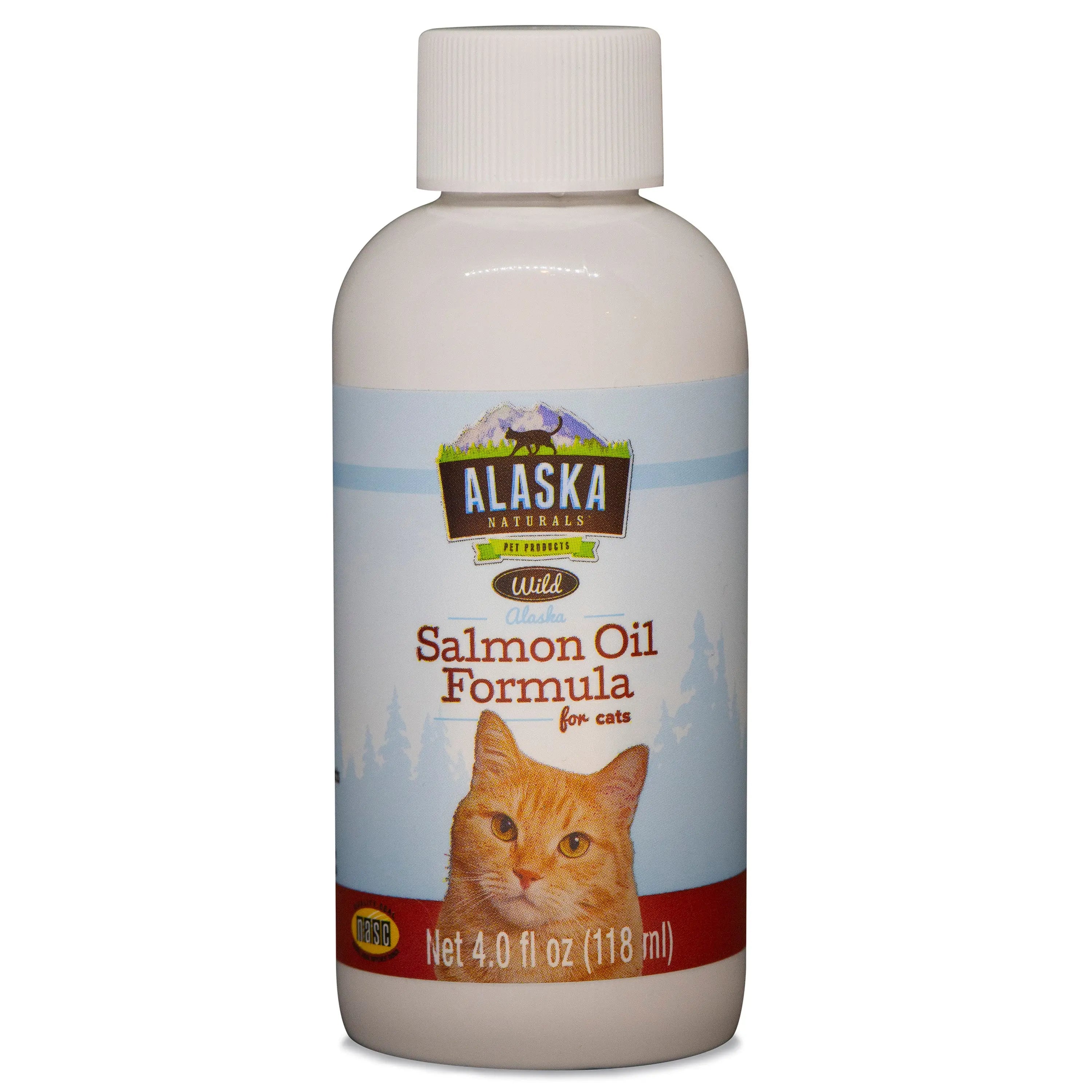 Alaska Naturals Premium Wild Alaskan Salmon Oil Cat Supplement for Shiny Coat