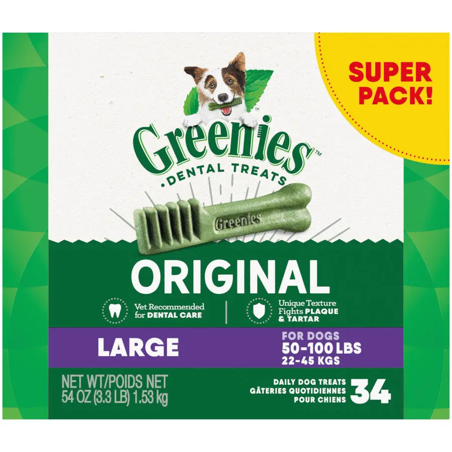 GREENIES Original Natural Dental Chews for Dogs: Oral Health Treats