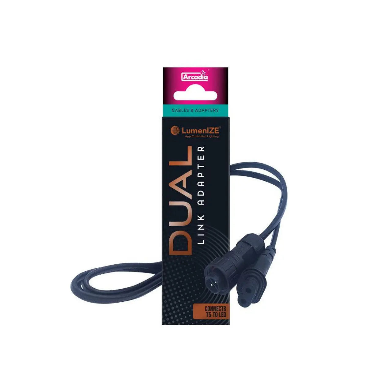 1.2M LumenIZE T5 to LED Link Cable for Easy Lighting Connection