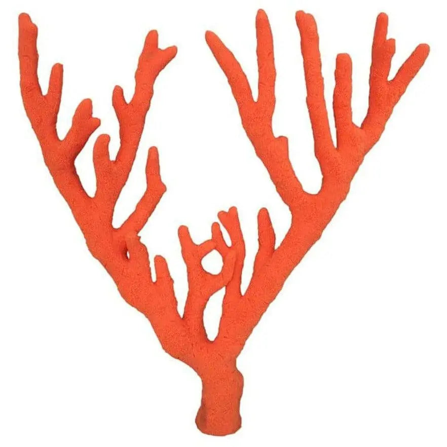 Weco Brand South Pacific Coral Tree Sponge Decorative Ornament in Vibrant Orange