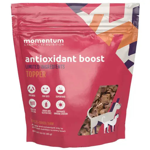 Momentum Carnivore Nutrition 3oz Freeze-Dried Raw Antioxidant-Rich Diet Topper