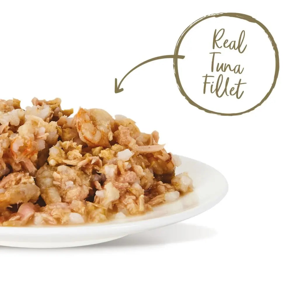 Applaws Premium Natural Wet Cat Food - Tuna Fillet with Prawn in Broth, 2.12 - ounce Recyclable Peel & Serve Pot