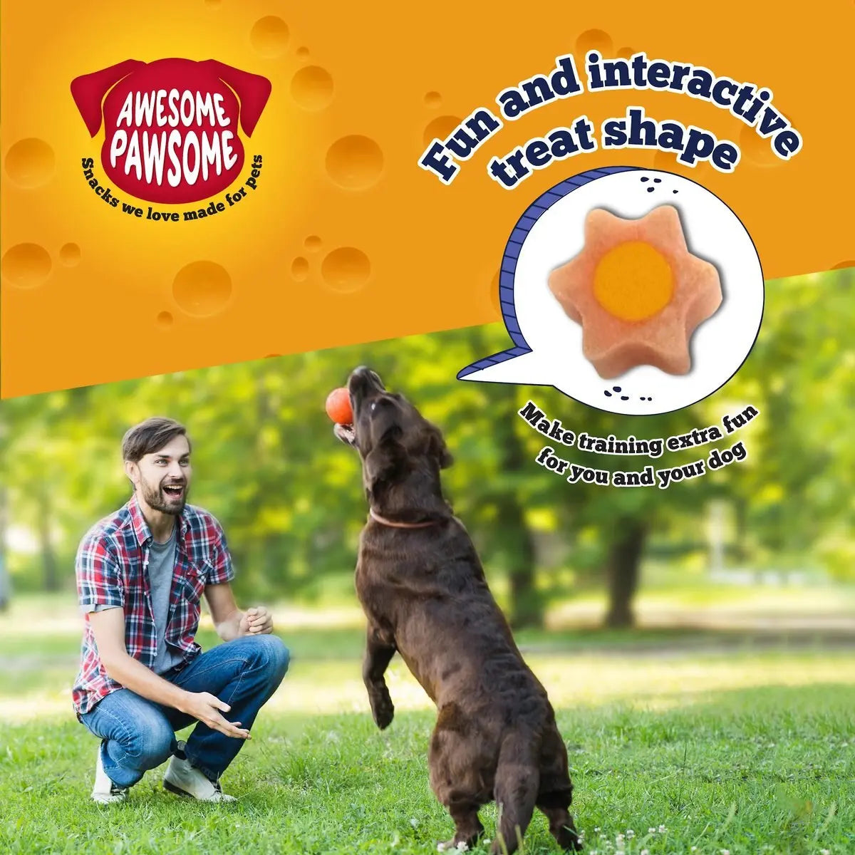 Delicious and Nutritious Bacon - flavored Dog Treats (3oz) - Awesome Pawsome Baconmania