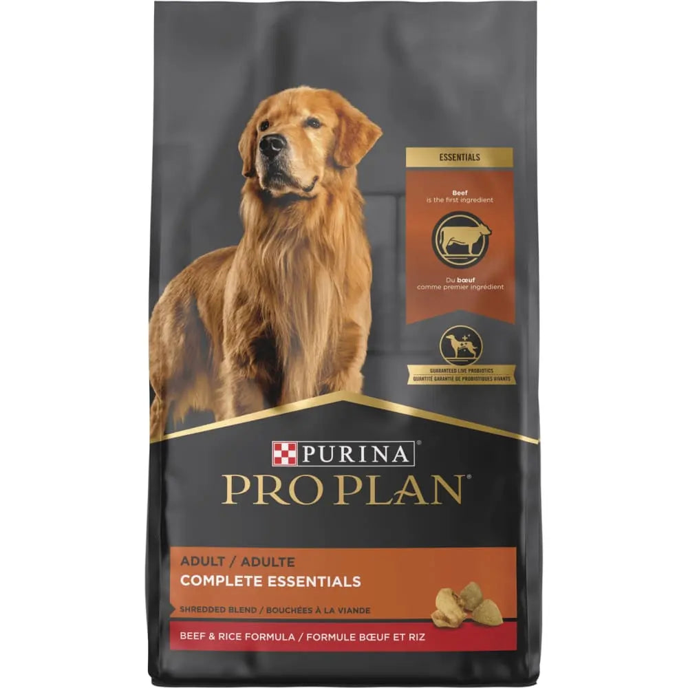Pro Plan Complete Essentials Shredded Blend Dog Food with Beef and Rice