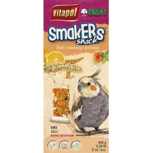 A&E Cage Company's Premium Cockatiel Orange Treat Sticks - Ideal Snack for Ornamental Birds
