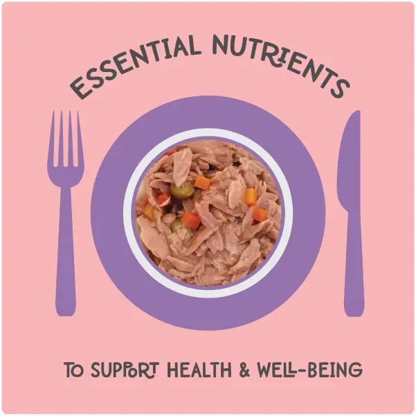 Love, Nala 2.8oz Cat Food: Flaked Tuna with Carrot & Green Pea in Seafood Broth