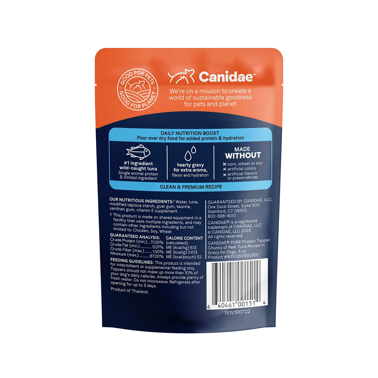 CANIDAE PURE High - Quality Protein Topping for Dogs, Pack of 12 with 3 - ounce Pouches