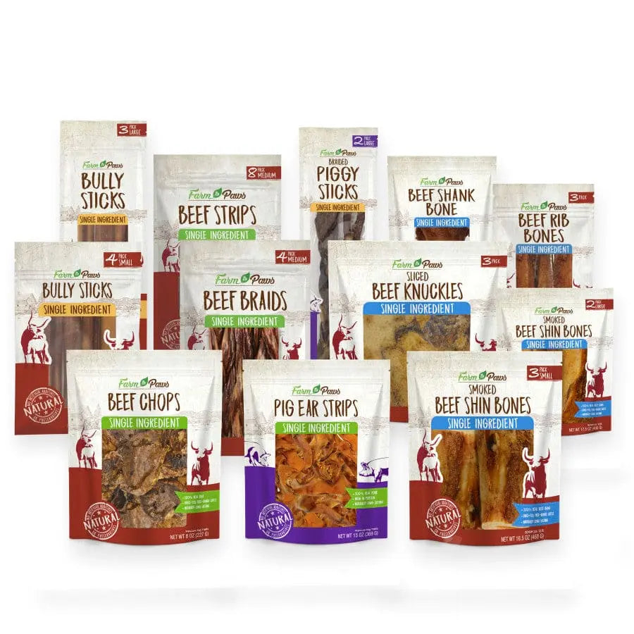 Cadet Natural Farm - Raised Beef Rib Bones Dog Chews with Savory Flavor