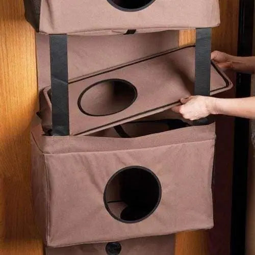Compact and Entertaining Small Hangin' Feline Funhouse Cat Furniture Set