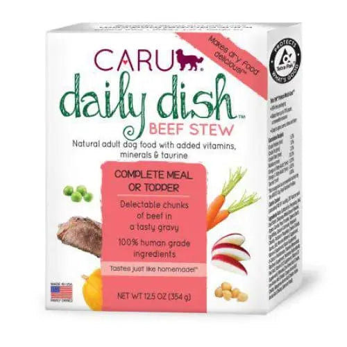 Caru Daily Dog Dish: Real Slow - cooked Beef Stew for Limited Diets