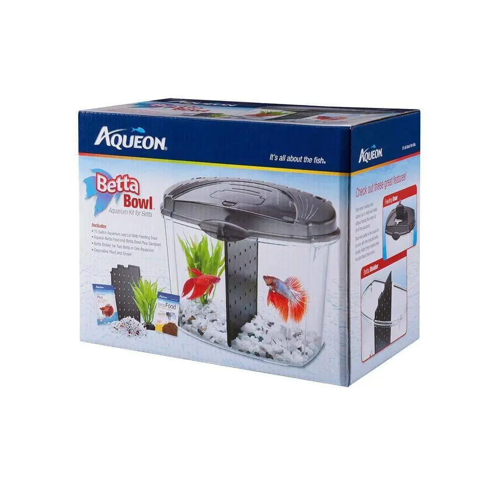 Aqueon® Black Color LED Kit for Betta Fish Bowl - Dimensions 9.1 X 5.4 X 7.4 Inch