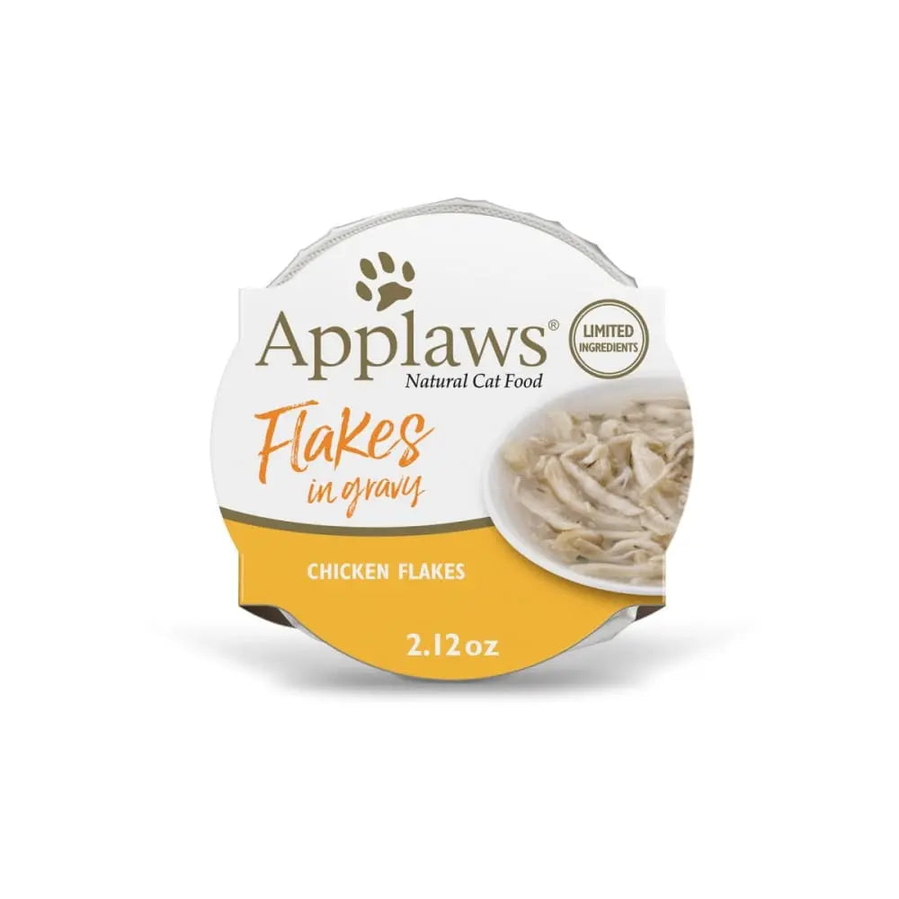 Applaws 2.12oz Natural Wet Cat Food with Chicken Flakes in Gravy, 18 per Case