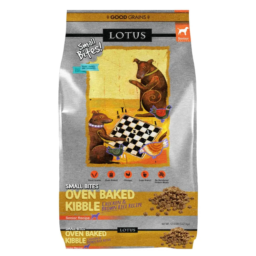 Lotus Premium Oven-Baked Dry Dog Food for Senior Dogs with Small Bites Recipe