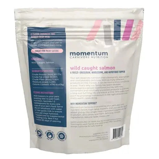 Momentum Carnivore Nutrition 3.75oz Freeze-Dried Raw Topper with Wild-Caught Salmon