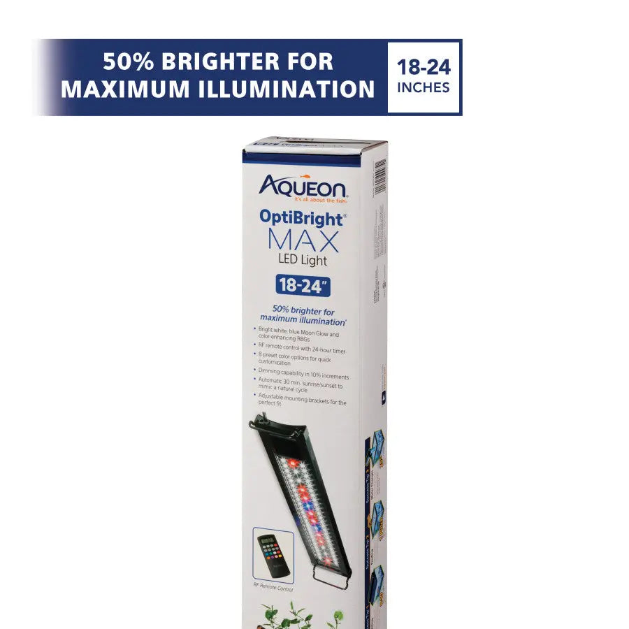Aqueon® Optibright Max 18 - 24 Inch High - Performance LED Aquarium Light