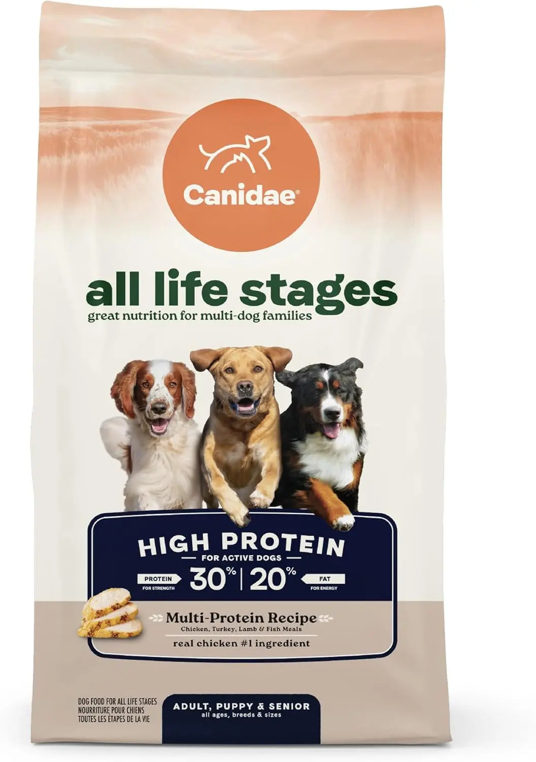 CANIDAE High-Protein Multi-Protein Dry Dog Food for All Life Stages