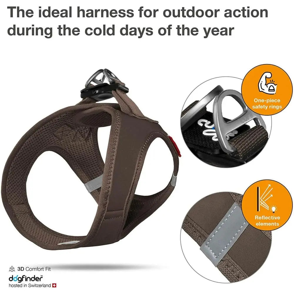 Lightweight Step-in Dog Vest Harness with Air-Mesh Lining and Softshell Material for Small and Medium Dogs