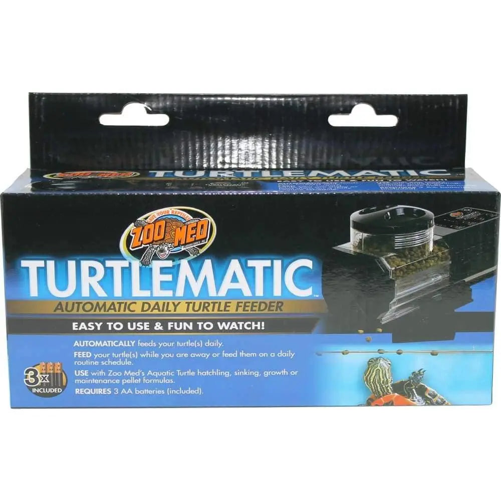 Zoo Med Black Automatic Daily Turtle Feeder - Turtlematic for Aquatic Turtles