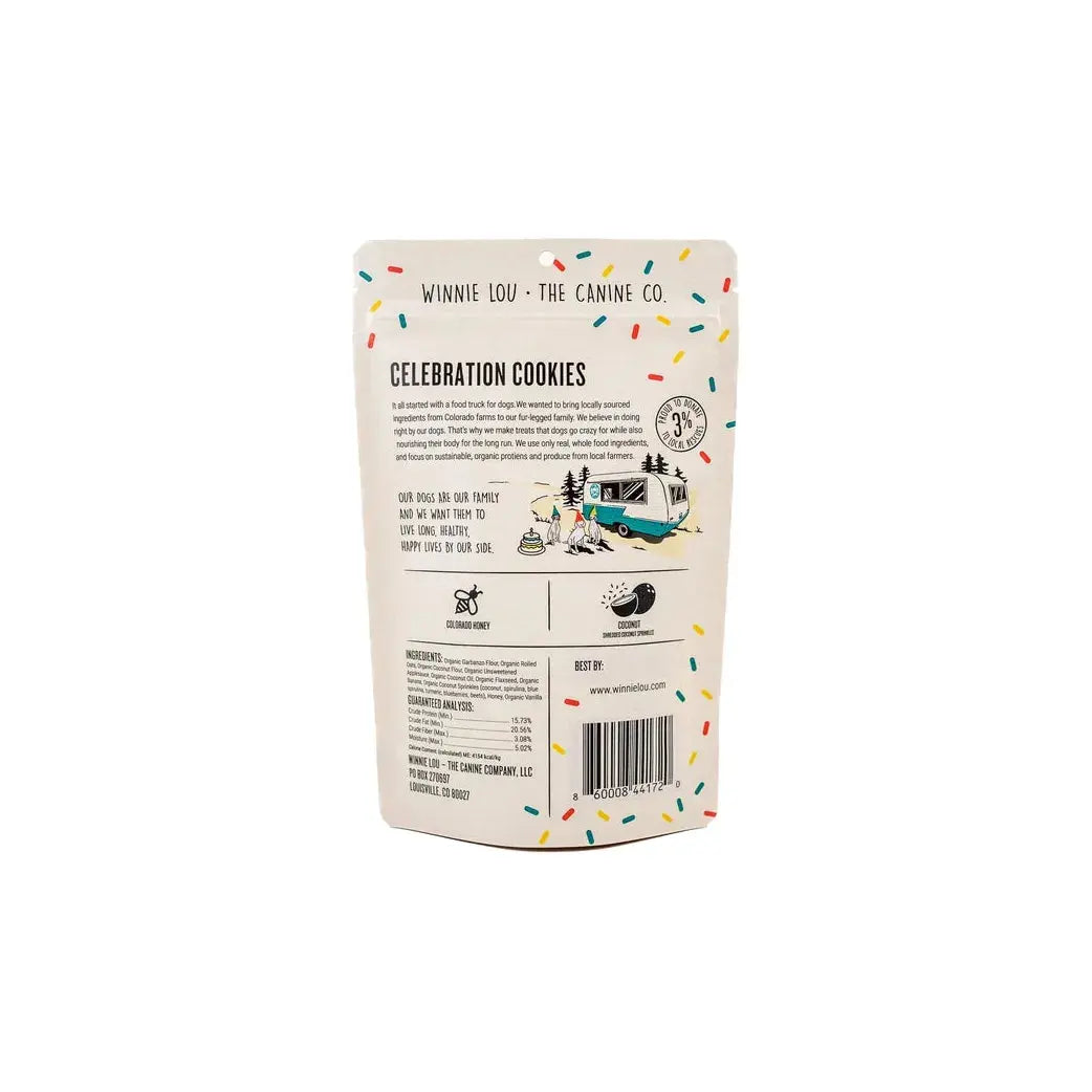 Winnie Lou 5 oz Organic Celebration Dog Treat Cookies for Special Occasions