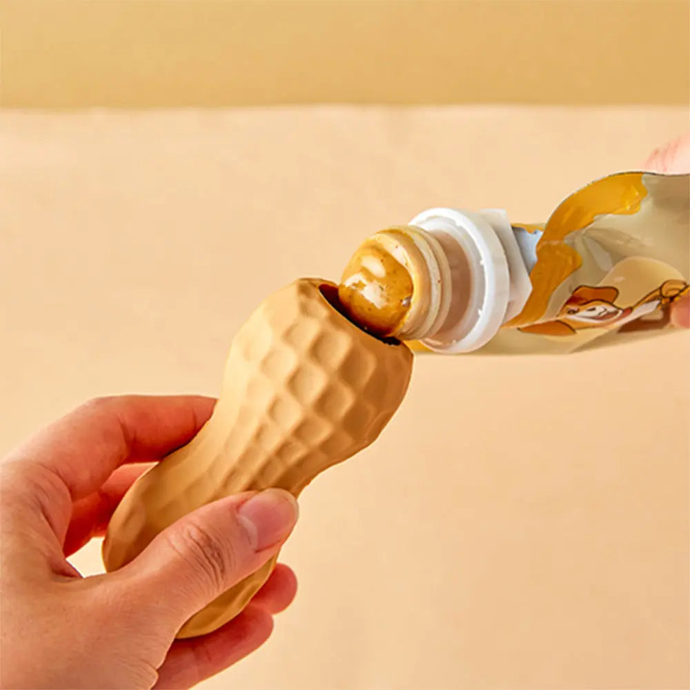 Poochie Butter Squeeze Pack with Oval Lick Pad - Premium Dog Peanut Butter Treat