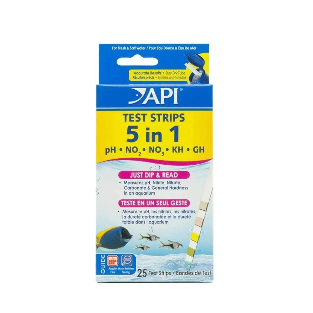 API® 5-in-1 Aquarium Test Strips: 4 Packs of 20 Tests Each