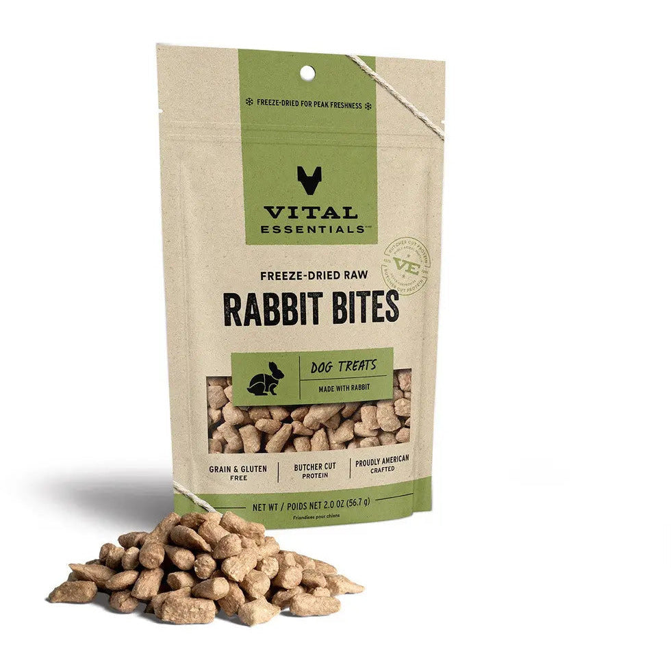 Vital Essentials Freeze - Dried Healthy Rabbit Bites for Dogs' Treats