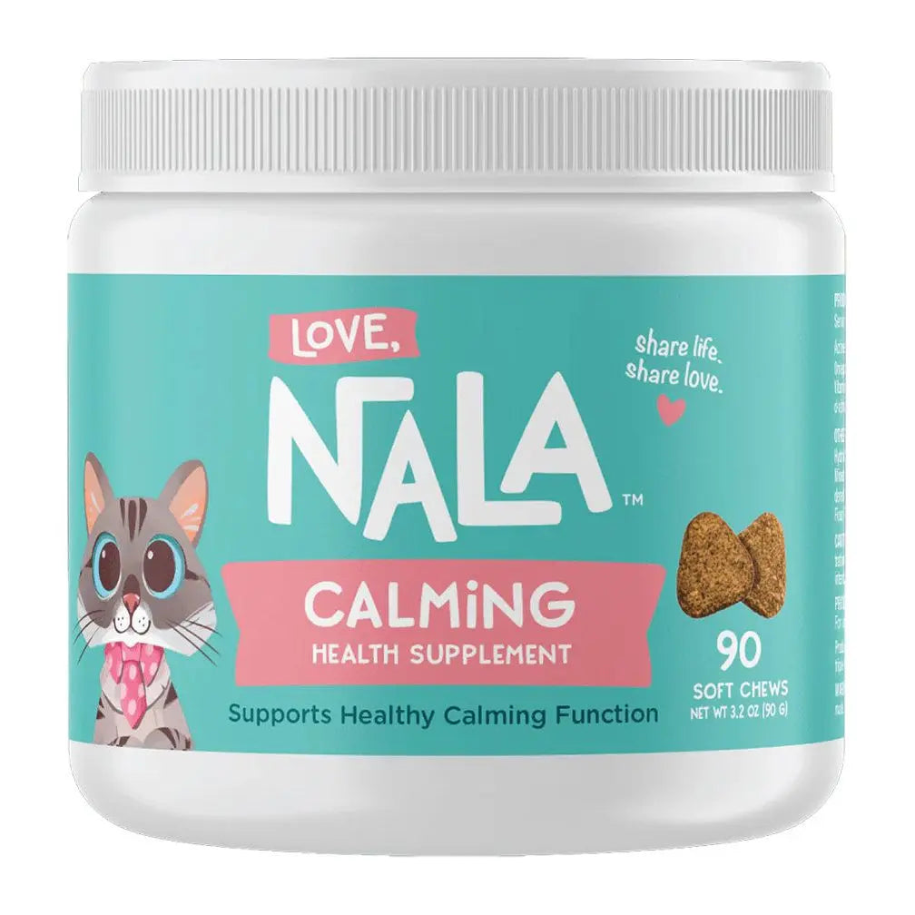 Love, Nala Cat Calming Soft Chews - 90 Count for Feline Serenity