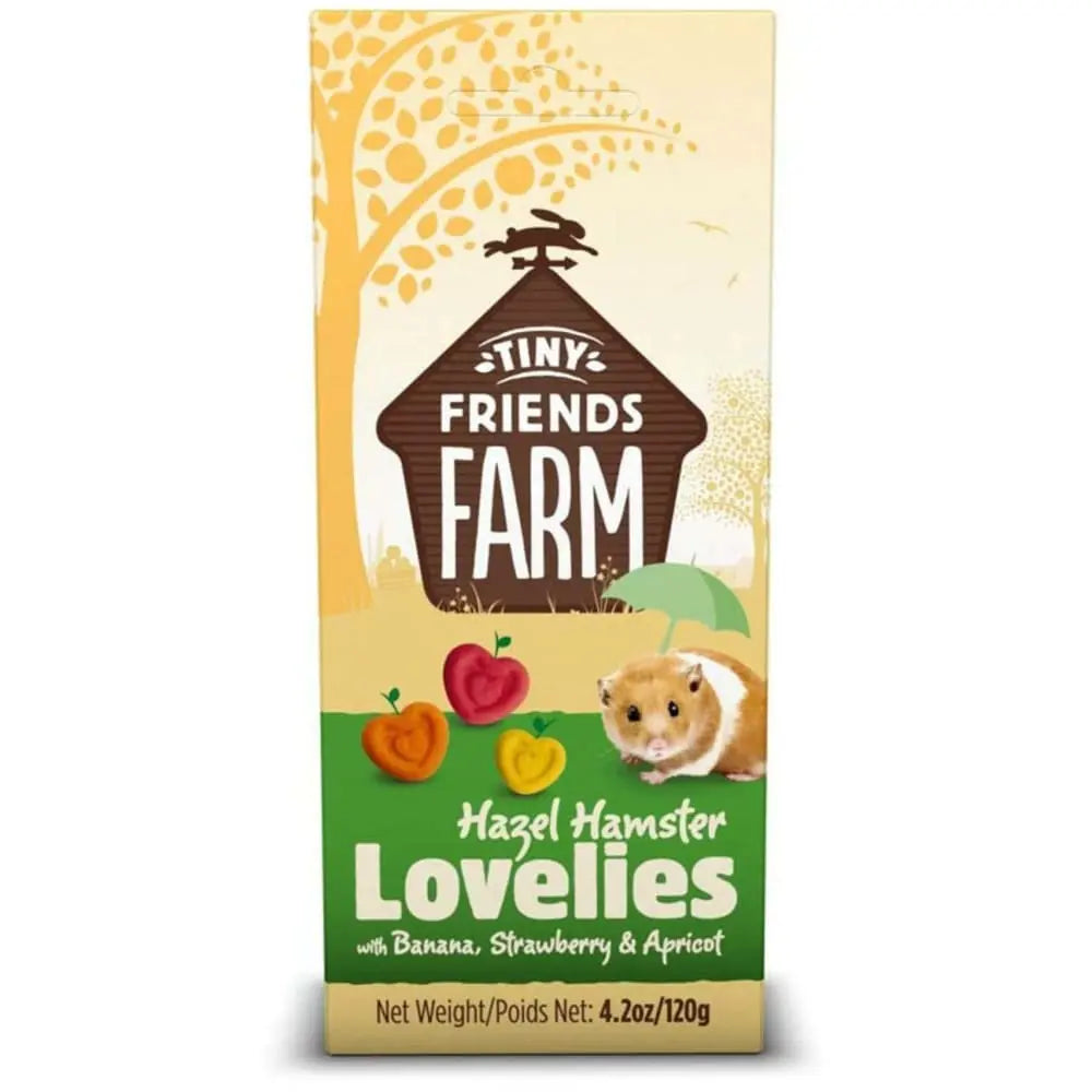 Tiny Friends Farm Delightful Hazel Hamster Treats with Banana, Strawberry & Apricot