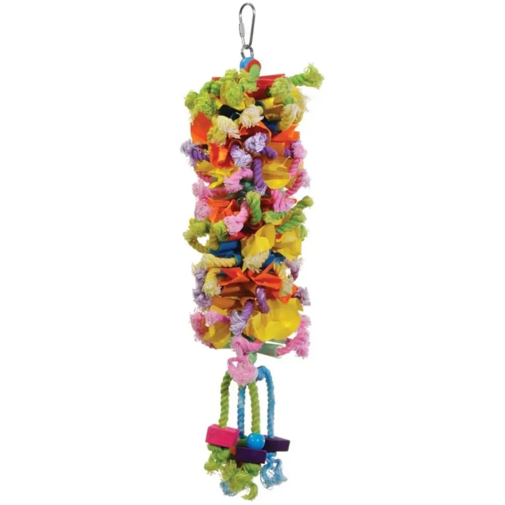 Prevue Pet Products Calypso Creations Club Colorful Multi - Functional Bird Toy with Diverse Elements