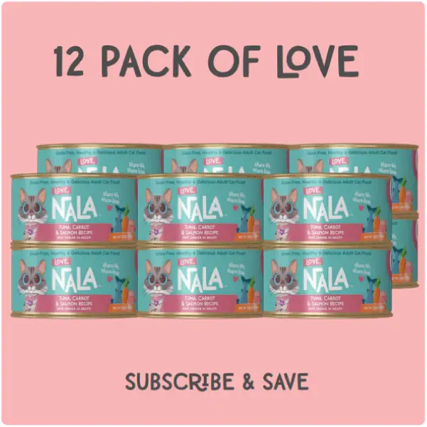 Nala's Tasty 2.8oz Tuna & Salmon Pate Cat Food with Carrot Recipe