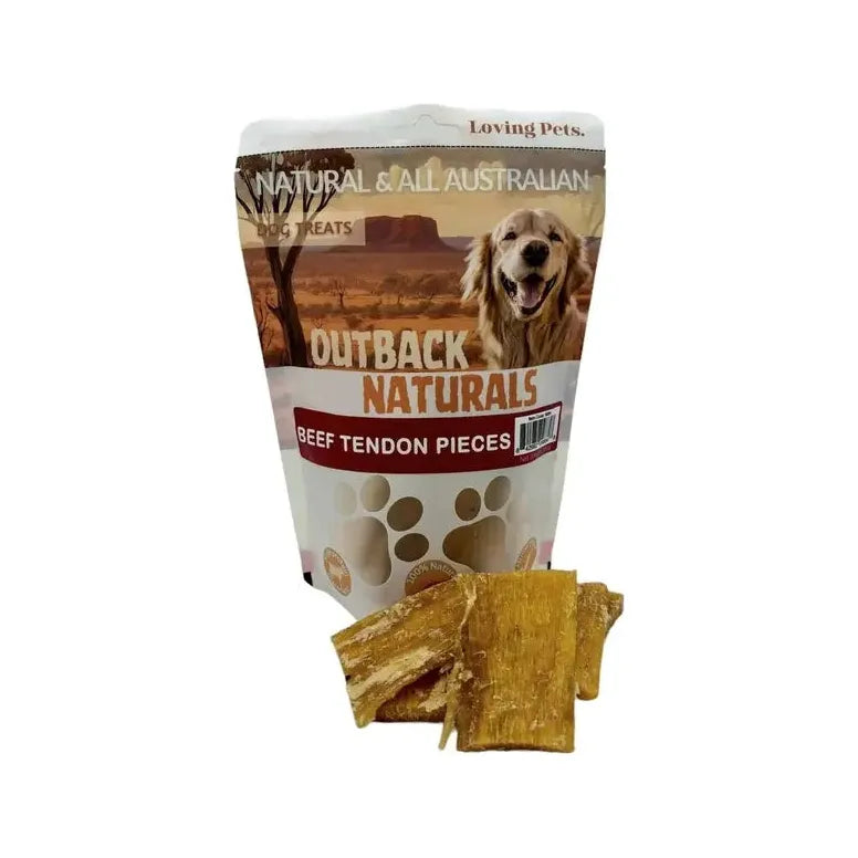 Loving Pets Australia Premium Quality Australian Beef Tendon Dog Treats - 5.29 Ounce Package