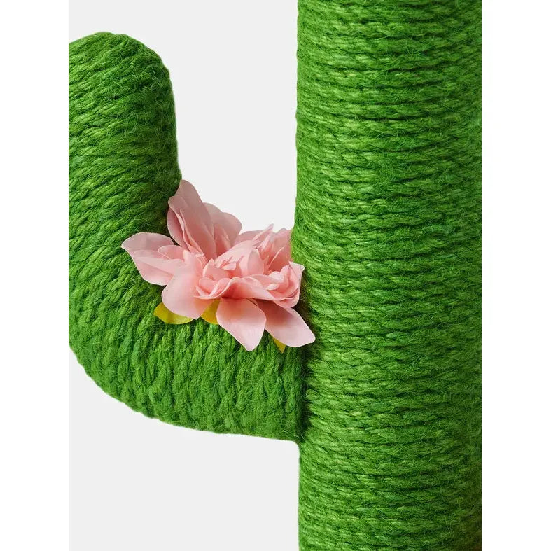 Vetreska All - Natural Jute Rope Handcrafted Oasis Cactus - Inspired Indoor Cat Tree for Felines of All Sizes
