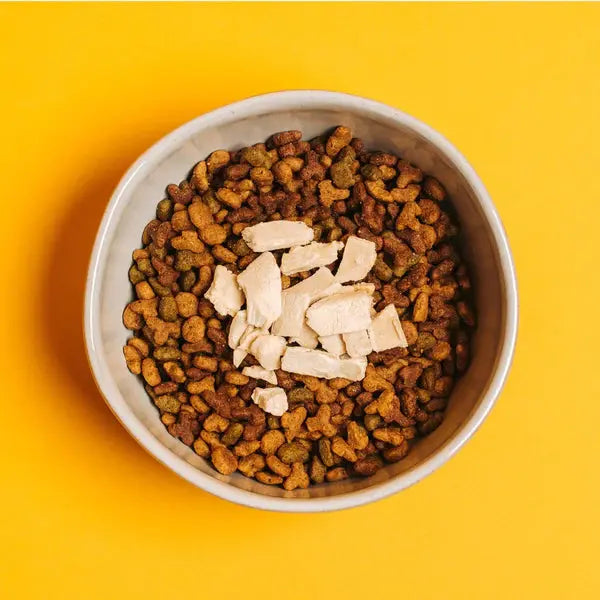 Yummers Premium Freeze-dried Chicken Gourmet Mix-in as a Delectable Food Topper for Cat Meals, 2.5 oz.