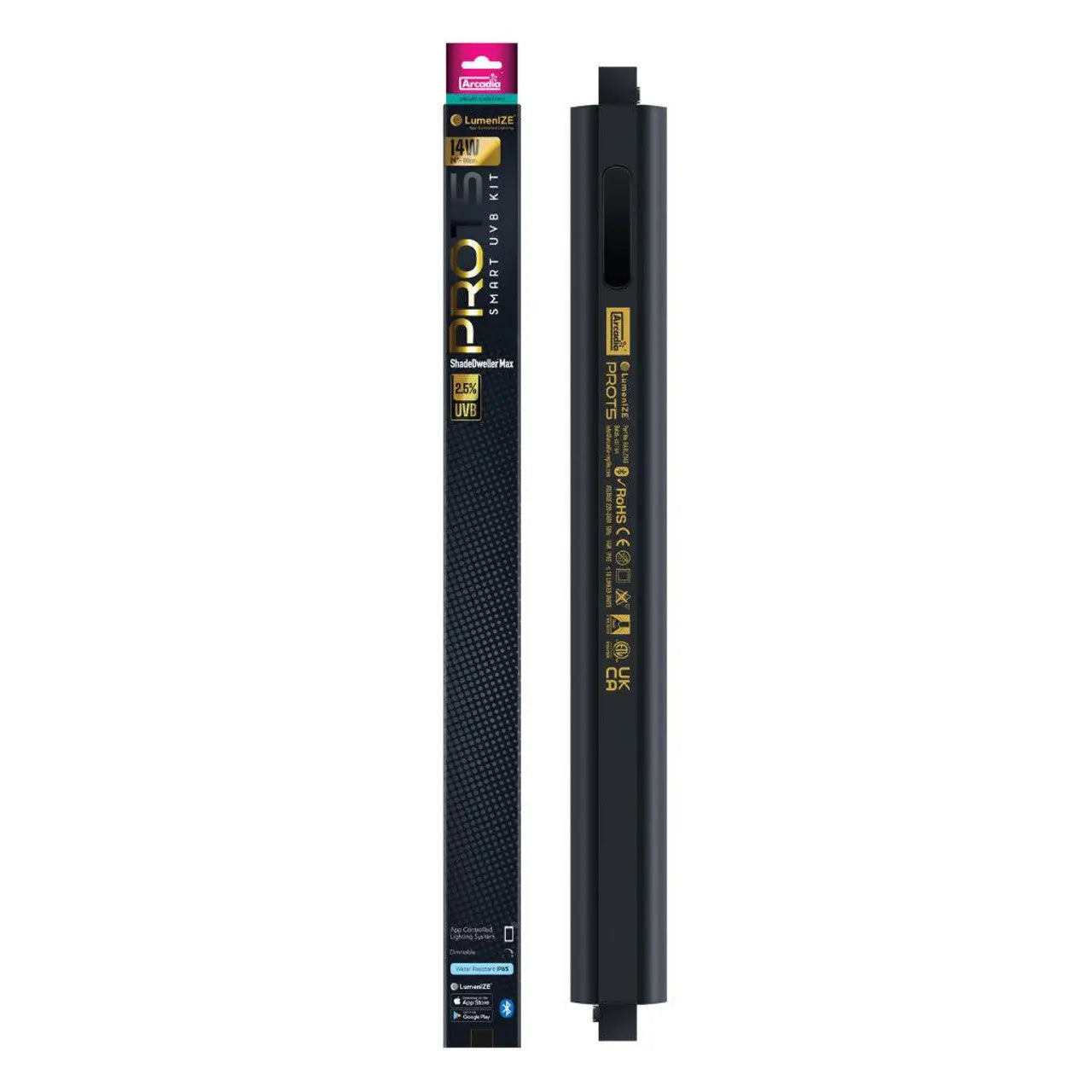 LumenIZE Professional T5 UVB Maximum Kit for Shade - Dwellers, Featuring 2.5% UVB Output and 14 - Watt Power