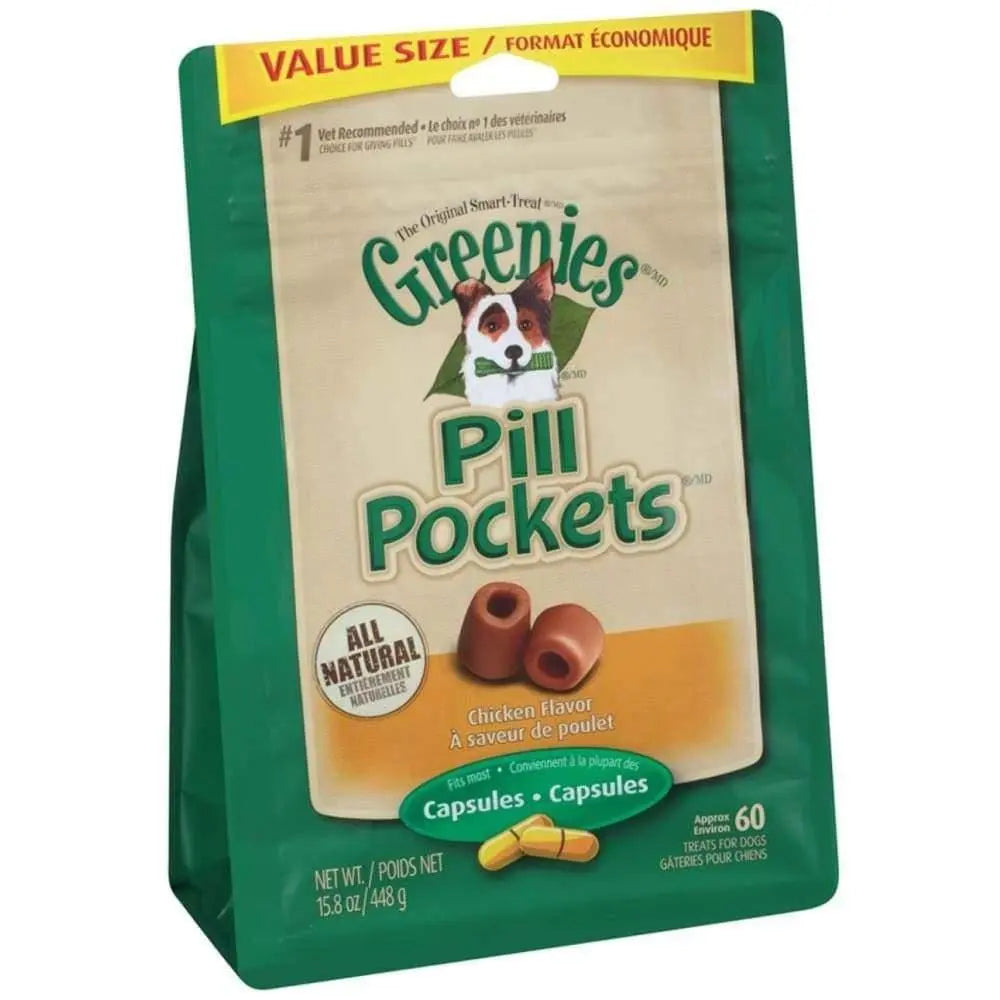 Greenies Chicken - Flavored Pill Pockets: Ideal Dog Treats for Medication