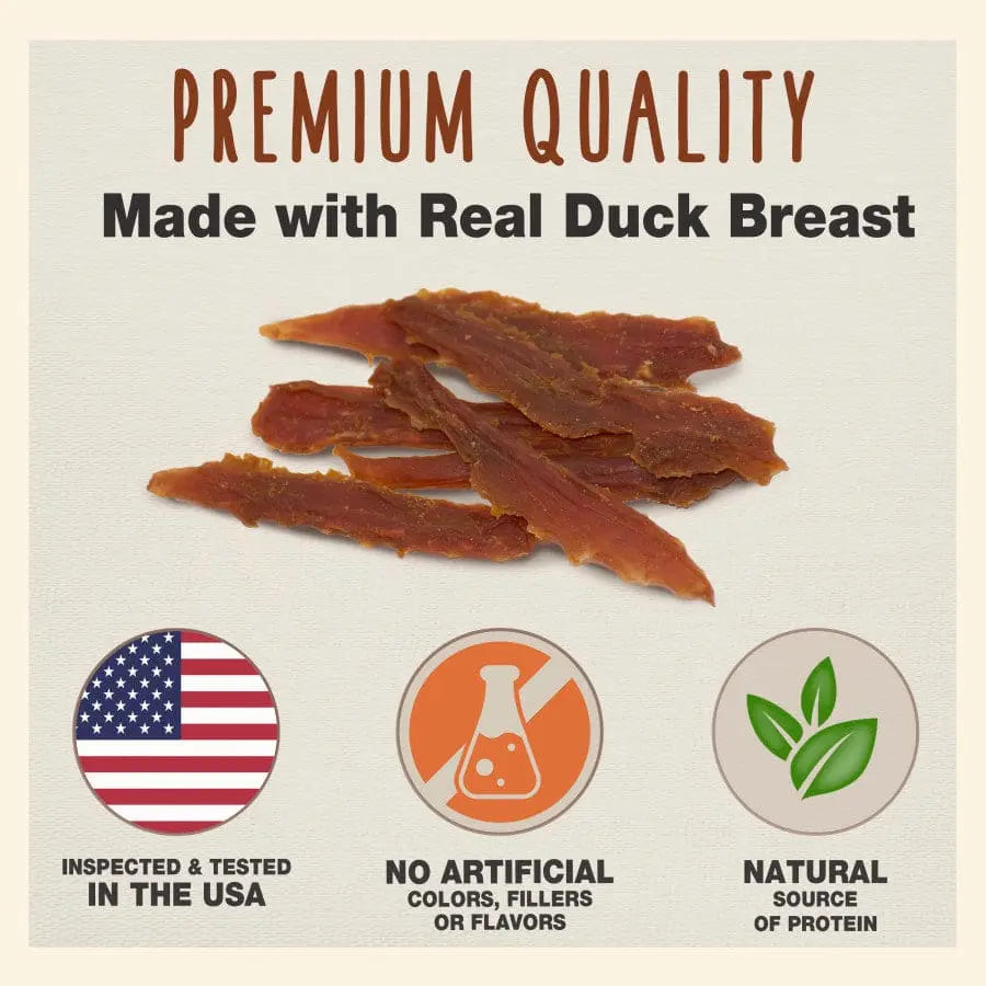 Cadet Gourmet Low-Fat High-Protein Duck Breast Treats for Dogs