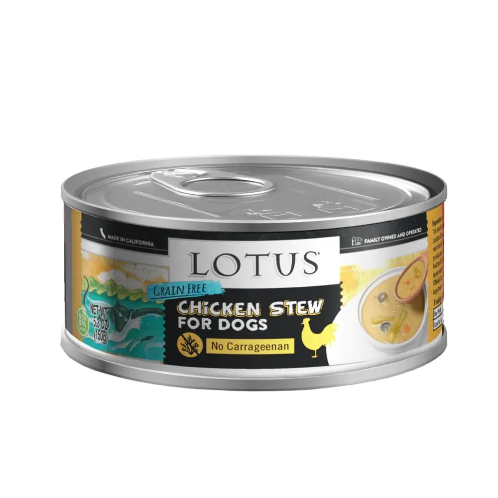 Wholesome Grain - Free Lotus Canned Dog Food with Chicken & Asparagus Stew