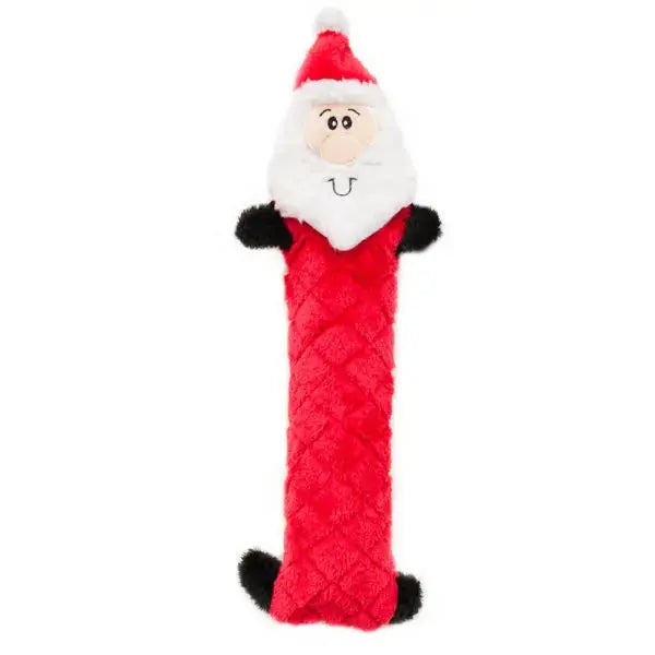 ZippyPaws Christmas Santa-themed Jigglerz Noisy Dog Toys