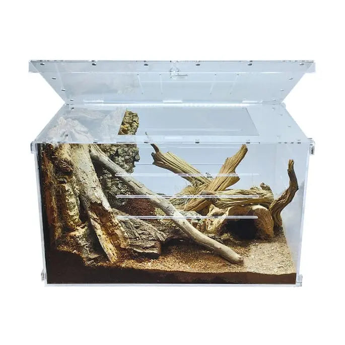 Extra Large Acrylic Two-Way Enclosure Terrarium Cage Tank Ideal for Gecko and Chameleon Reptile Breeding