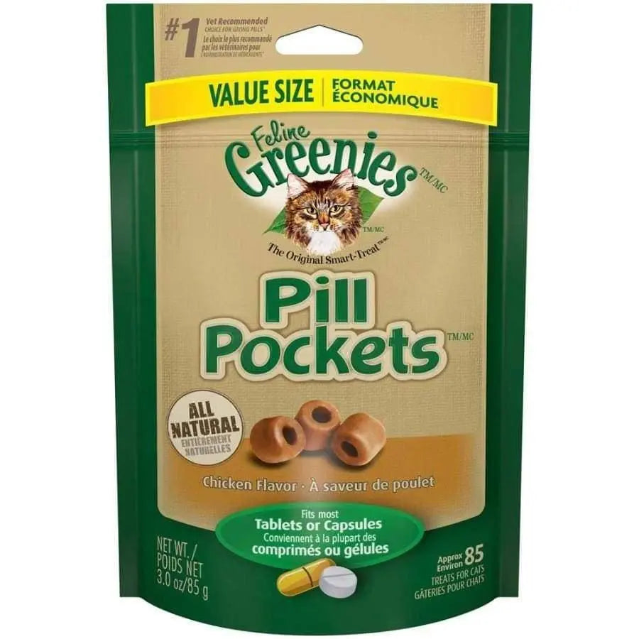 Greenies Chicken - Flavored Feline Pill Pockets Cat Treats