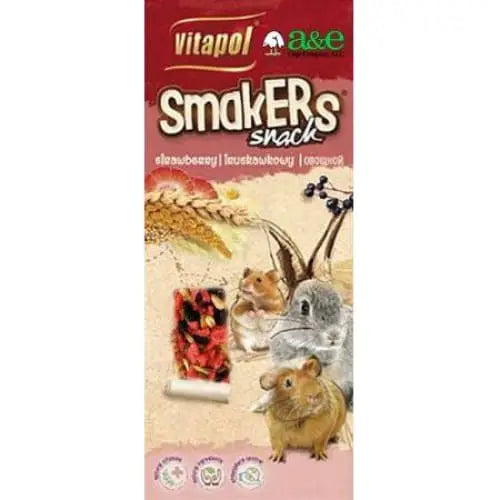 A&E Cage Company's Premium Strawberry Treat Sticks for Small Animals - Ideal Snack for Pets