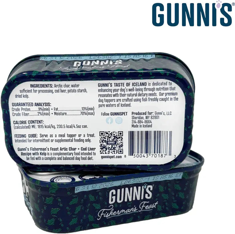 Gunni's Premium Dog Food Topper with Nutritious Kelp - 4.5 Ounce Can, Pack of 12