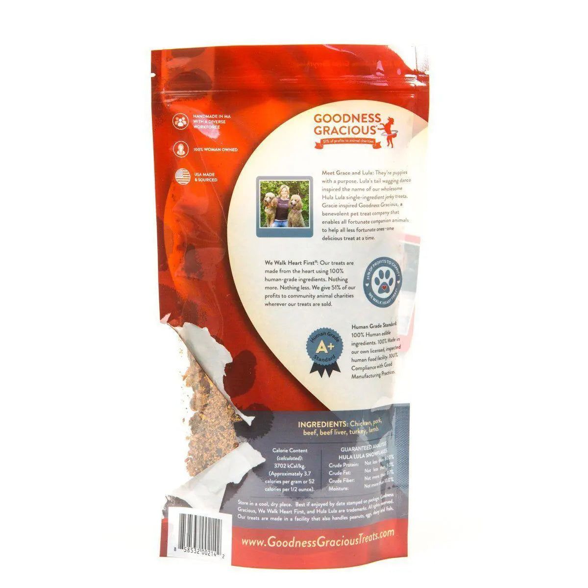Premium Goodness Gracious Hula Lula Snowflakes All - Natural Food Topper Treats for Dogs