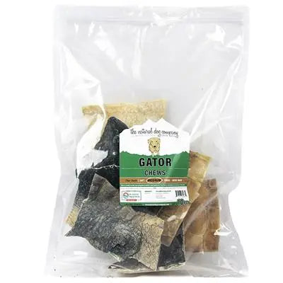 Tuesday's Natural Dog Company Bulk Alligator Skin Chews for Dogs